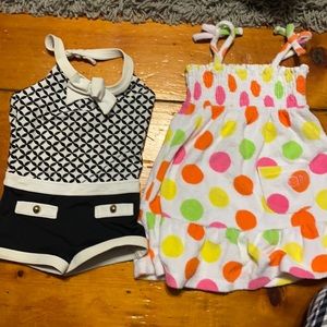 Janie and Jack retro style swim suit